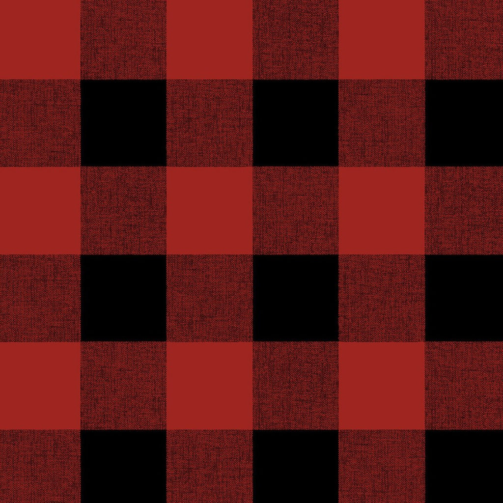 NextWall Buffalo Plaid Peel and Stick Wallpaper, Red