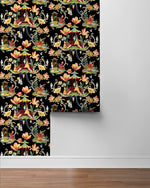 150101WR Chinoiserie peel and stick wallpaper roll from Harrison Howard