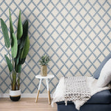 160160WR geometric peel and stick wallpaper living room from Surface Style