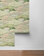 160450WR botanical peel and stick wallpaper roll from Surface Style