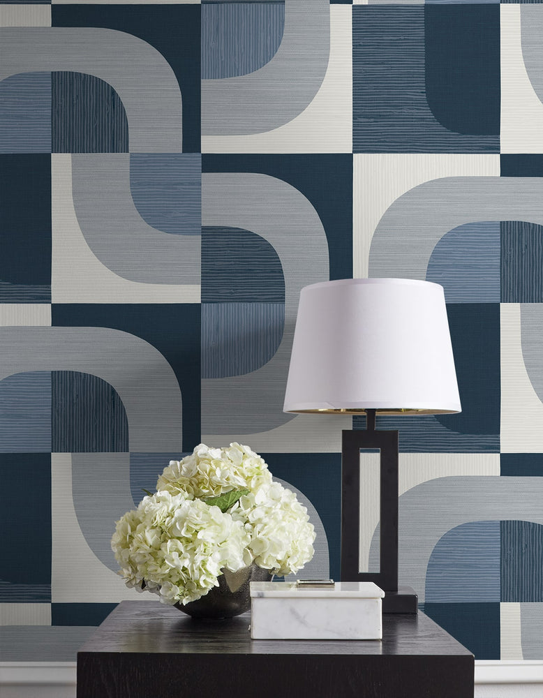 CP90102 geometric textured vinyl wallpaper decor from the A Lot More Textures collection by Seabrook Designs