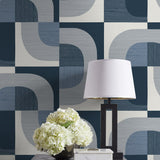 CP90102 geometric textured vinyl wallpaper decor from the A Lot More Textures collection by Seabrook Designs