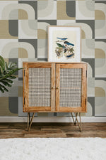 CP90105 geometric textured vinyl wallpaper entryway from the A Lot More Textures collection by Seabrook Designs