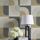 CP90105 geometric textured vinyl wallpaper decor from the A Lot More Textures collection by Seabrook Designs