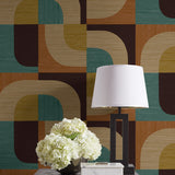 CP90106 geometric textured vinyl wallpaper decor from the A Lot More Textures collection by Seabrook Designs