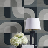 CP90108 geometric textured vinyl wallpaper decor from the A Lot More Textures collection by Seabrook Designs