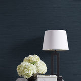 CP90202 faux grasscloth textured vinyl wallpaper accent from the A Lot More Textures collection by Seabrook Designs