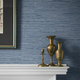 CP90212 faux grasscloth textured vinyl wallpaper accent from the A Lot More Textures collection by Seabrook Designs