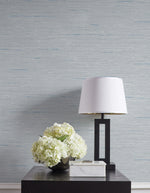 CP90218 faux grasscloth textured vinyl wallpaper decor from the A Lot More Textures collection by Seabrook Designs