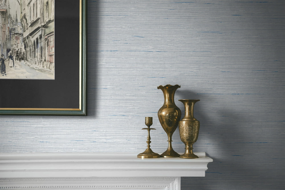 CP90218 faux grasscloth textured vinyl wallpaper accent from the A Lot More Textures collection by Seabrook Designs