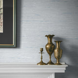 CP90218 faux grasscloth textured vinyl wallpaper accent from the A Lot More Textures collection by Seabrook Designs