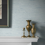 CP90222 faux grasscloth textured vinyl wallpaper accent from the A Lot More Textures collection by Seabrook Designs