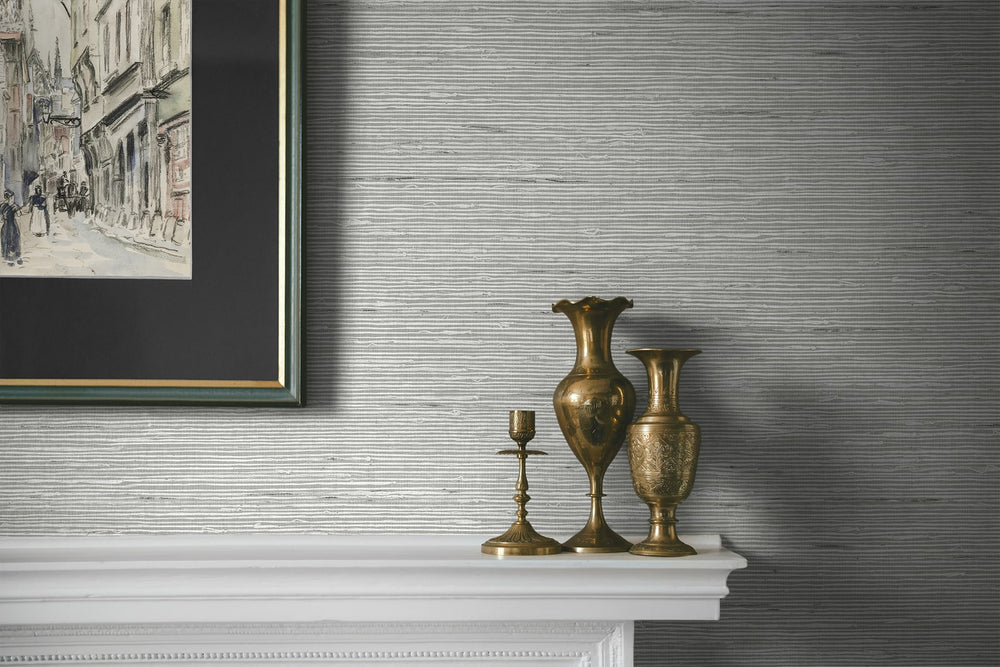 CP90238 faux grasscloth textured vinyl wallpaper accent from the A Lot More Textures collection by Seabrook Designs