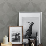 CP90518 geometric textured vinyl wallpaper decor from Seabrook Designs