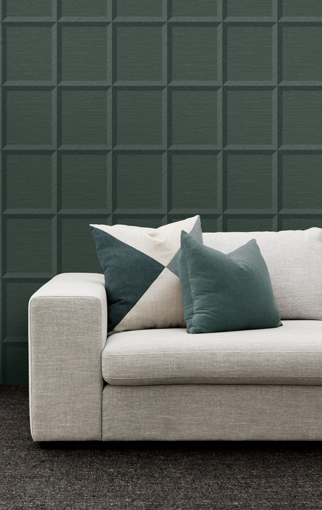 CP90804 geometric textured vinyl unpasted wallpaper living room from the A Lot More Textures collection by Seabrook Designs