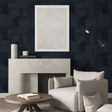 CP91002 geometric textured vinyl unpasted wallpaper living room from the A Lot More Textures collection by Seabrook Designs