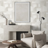 CP91005 geometric textured vinyl unpasted wallpaper living room from the A Lot More Textures collection by Seabrook Designs