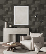 CP91006 geometric textured vinyl unpasted wallpaper living room from the A Lot More Textures collection by Seabrook Designs