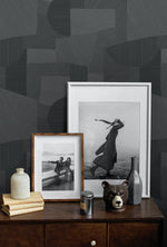 CP91008 geometric textured vinyl unpasted wallpaper decor from the A Lot More Textures collection by Seabrook Designs