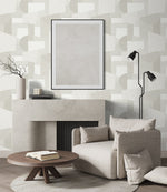 CP91010 geometric textured vinyl unpasted wallpaper living room from the A Lot More Textures collection by Seabrook Designs