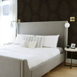 CP91106 palm leaf textured vinyl wallpaper bedroom from the A Lot More Textures collection by Seabrook Designs