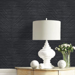 CP91107 palm leaf textured vinyl wallpaper decor from the A Lot More Textures collection by Seabrook Designs