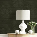 CP91115 palm leaf textured vinyl wallpaper decor from the A Lot More Textures collection by Seabrook Designs