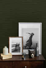 CP91200 faux grasscloth textured vinyl wallpaper accent from the A Lot More Textures collection by Seabrook Designs