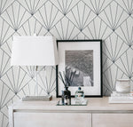 CP91300 geometric textured vinyl wallpaper decor from the A Lot More Textures collection by Seabrook Designs