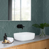 CP91304 geometric textured vinyl wallpaper bathroom from the A Lot More Textures collection by Seabrook Designs