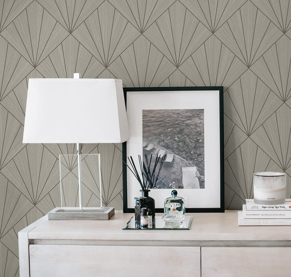 CP91305 geometric textured vinyl wallpaper decor from the A Lot More Textures collection by Seabrook Designs