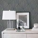 A Lot More Textures Mikkeli Geometric Embossed Vinyl Unpasted Wallpaper