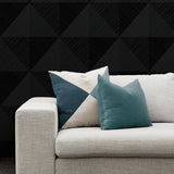 CP91600 geometric textured vinyl wallpaper living room from the A Lot More Textures collection by Seabrook Designs