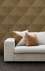 CP91607 geometric textured vinyl wallpaper living room from the A Lot More Textures collection by Seabrook Designs