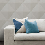 CP91610 geometric textured vinyl wallpaper living room from the A Lot More Textures collection by Seabrook Designs