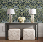 EP10212 vintage floral prepasted wallpaper entryway from Seabrook Designs