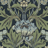 EP10212 vintage floral prepasted wallpaper from Seabrook Designs