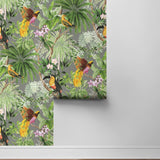 HG10908 tropical peel and stick wallpaper roll from Harry and Grace