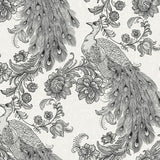 HG12200 peacock peel and stick wallpaper from Harry & Grace