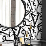 HG12700 abstract peel and stick wallpaper entryway from Harry & Grace