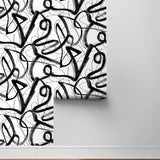 HG12700 abstract peel and stick wallpaper roll from Harry & Grace