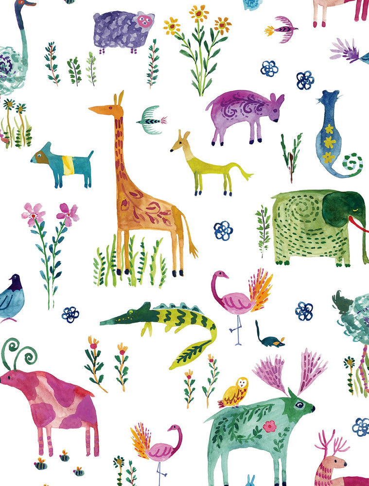 Animals Peel and Stick Removable Wallpaper