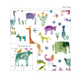 HG12800 animal peel and stick wallpaper scale from Harry & Grace