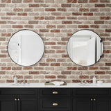 NW30501 peel and stick faux brick removable industrial wallpaper bathroom by NextWall