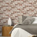 NW30501 peel and stick faux brick removable industrial wallpaper decor by NextWall