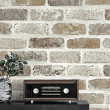 NW30506 peel and stick faux brick removable industrial wallpaper decor by NextWall