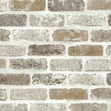 NW30506 peel and stick faux brick removable industrial wallpaper by NextWall