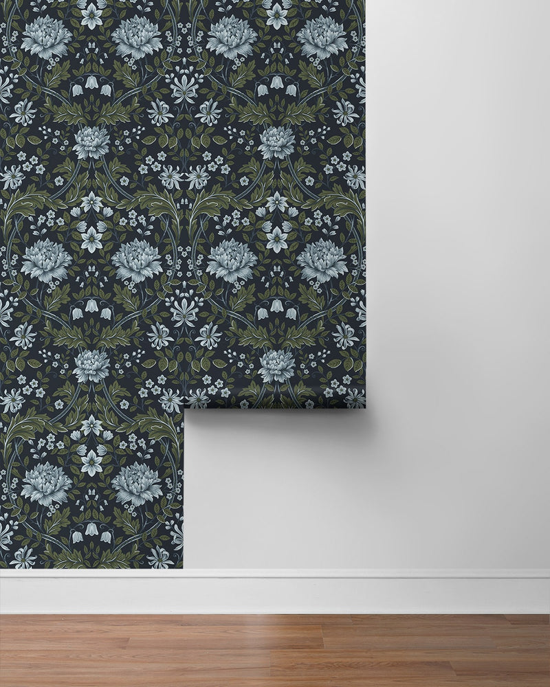 NW44602 vintage floral peel and stick wallpaper roll from NextWall