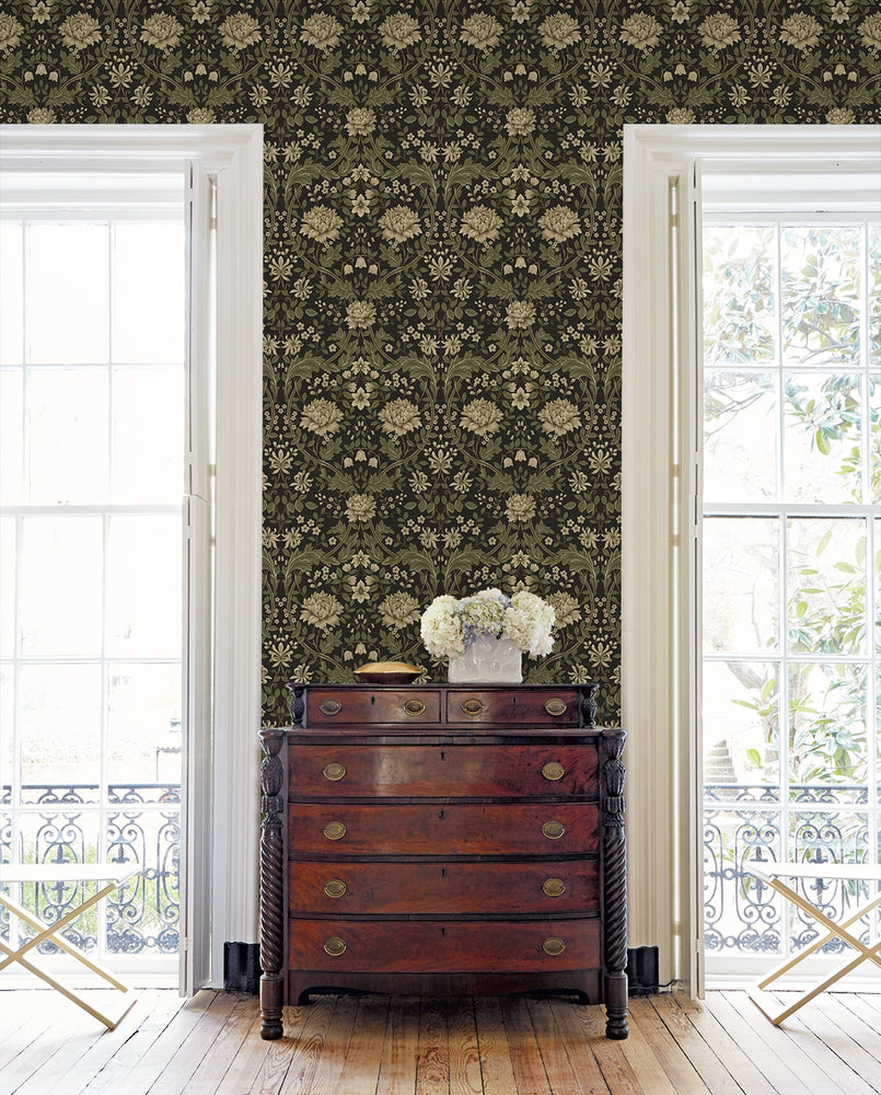 Honeysuckle Trail Floral Premium Peel and Stick Removable Wallpaper