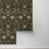 NW44606 vintage floral peel and stick wallpaper roll from NextWall